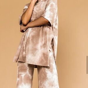 Tie-Dye Dressed in La La Ribbed Playsuit